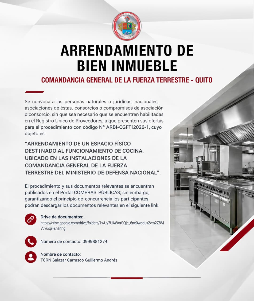 Comunicado Ejército Ecuatoriano