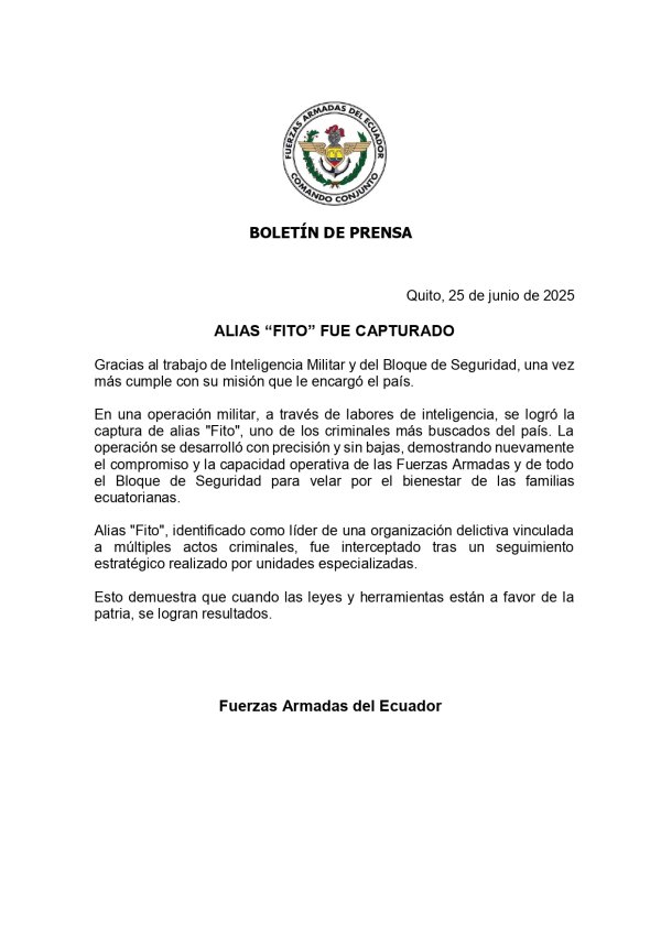 BOLETÍN CAPTURA DE FITO