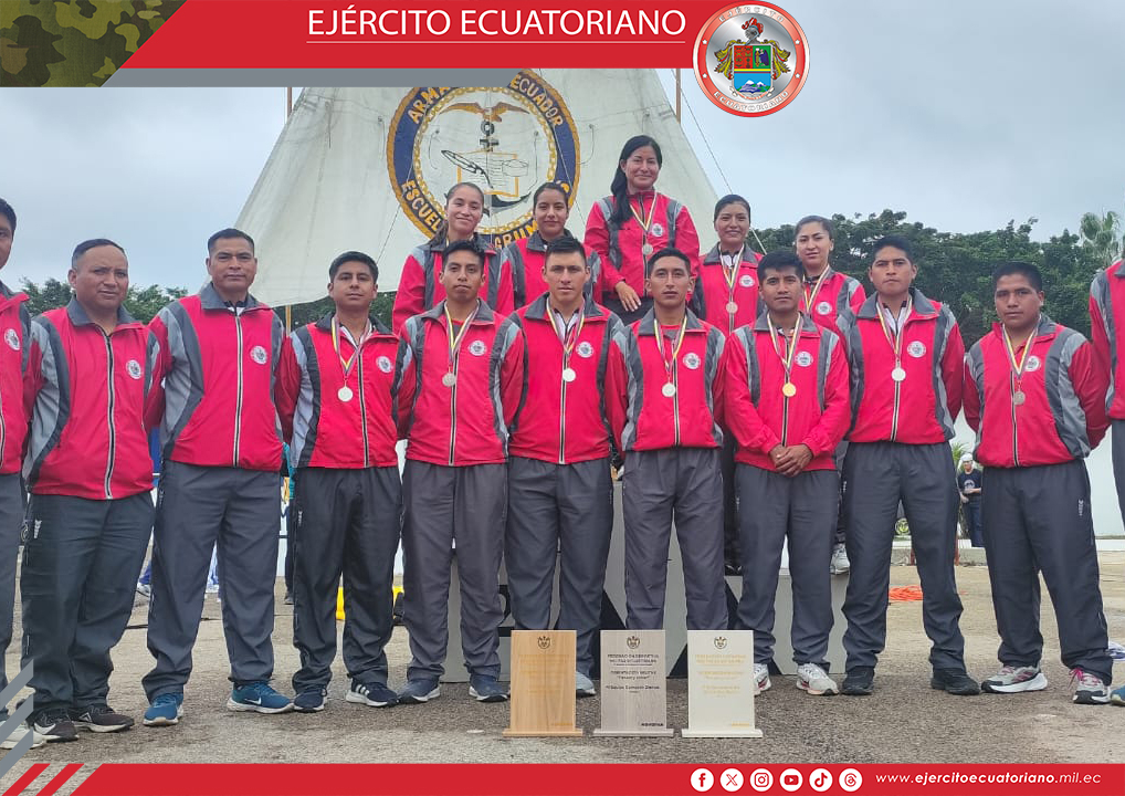 Deportistas del Ejército Ecuatoriano participan en los X Juegos Nacionales