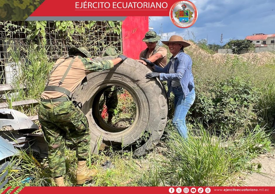 Ejército participa en la campaña de prevención del dengue en el Pangui