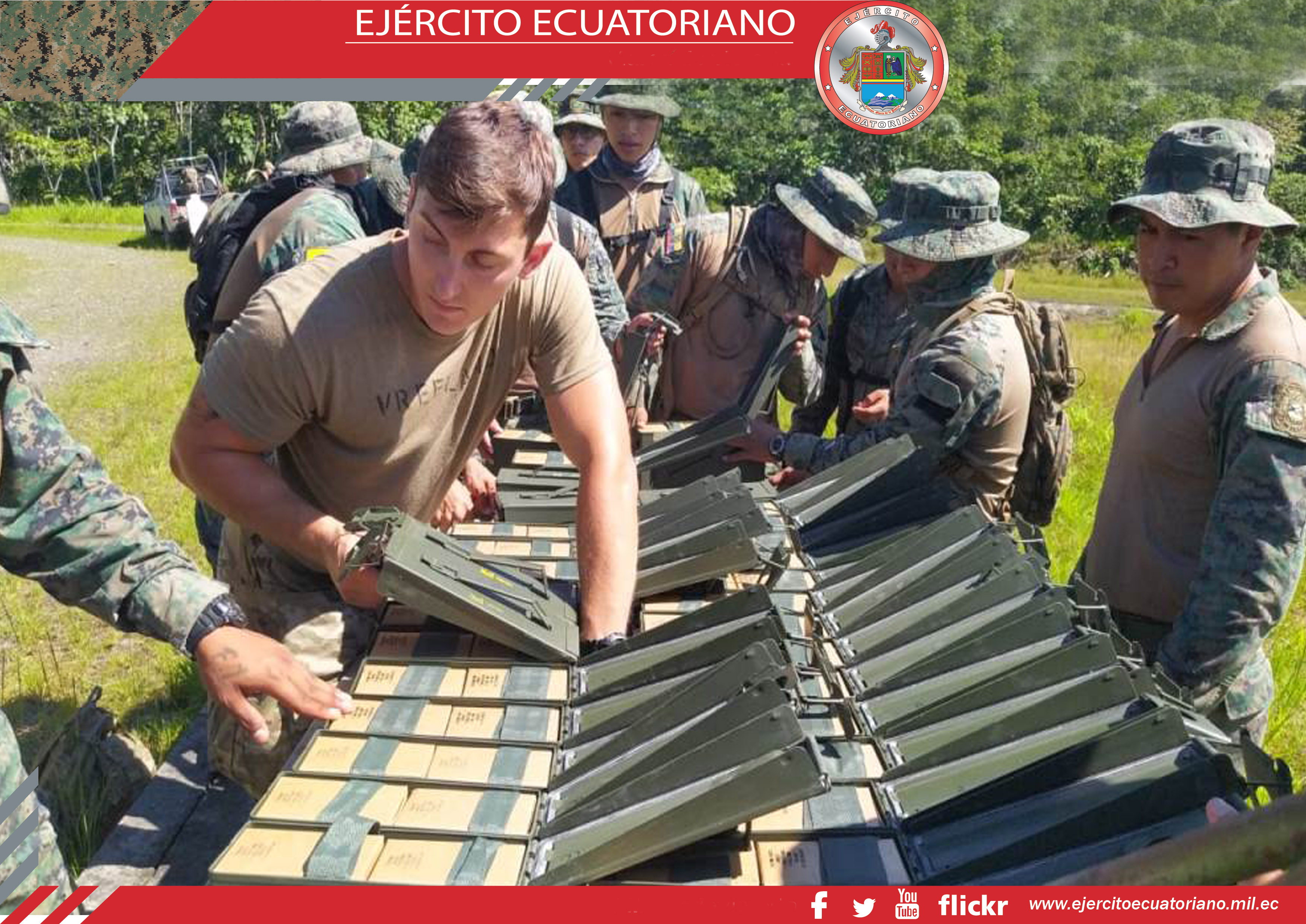 Personal militar del Ejército se entrena con instructores estadounidenses