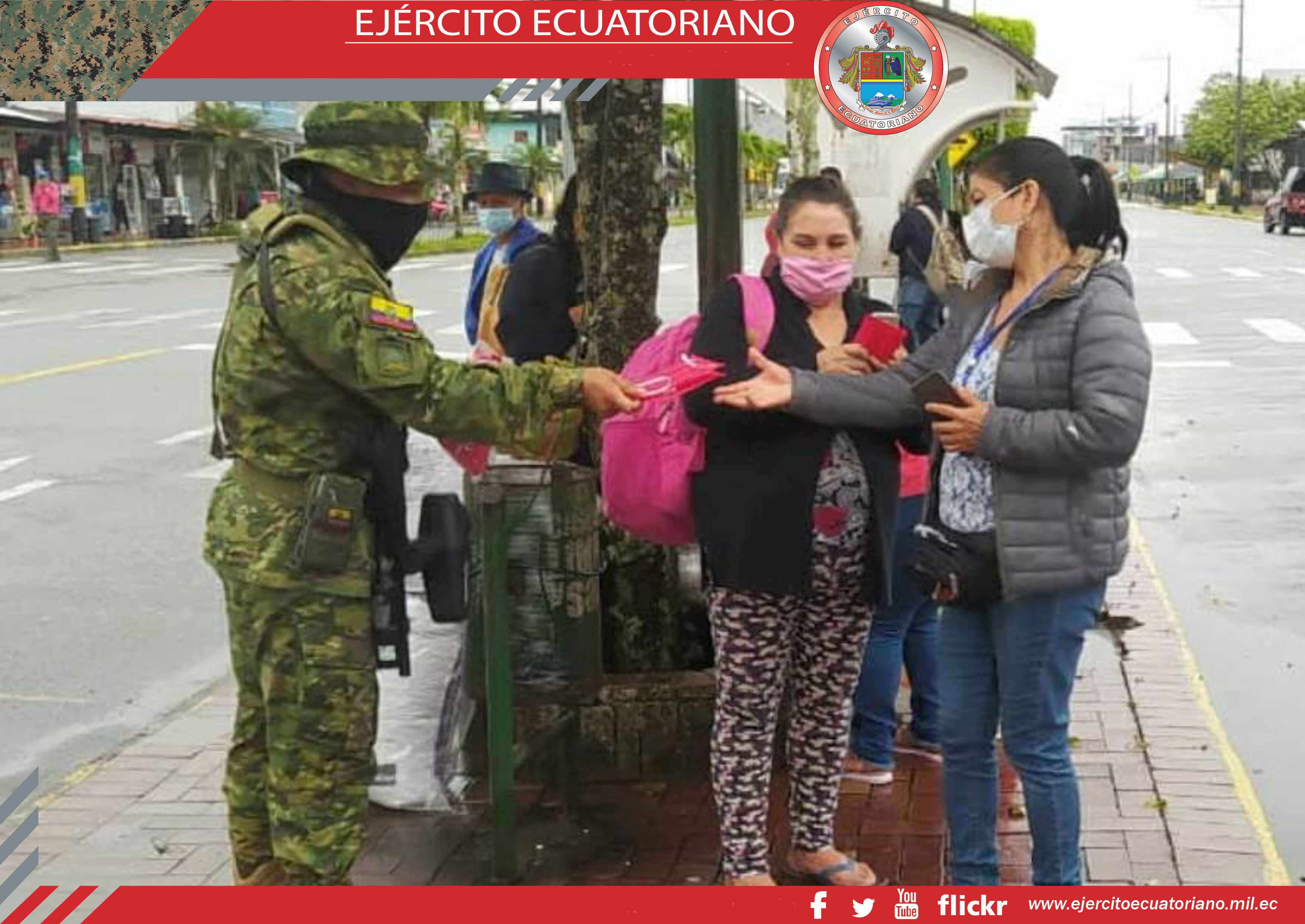 Continúa entrega de mascarillas a pobladores en el Oriente ecuatoriano