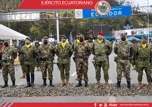 Reunión Binacional de comandantes de unidades militares de Ecuador y Colombia  en la frontera norte