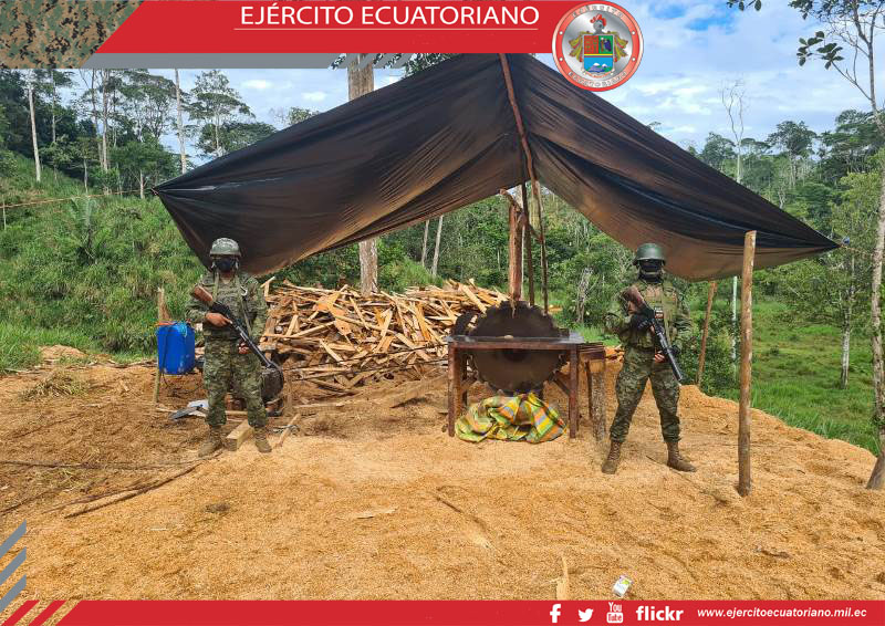Operaciones militares en Sucumbíos frenan actividades ilícitas