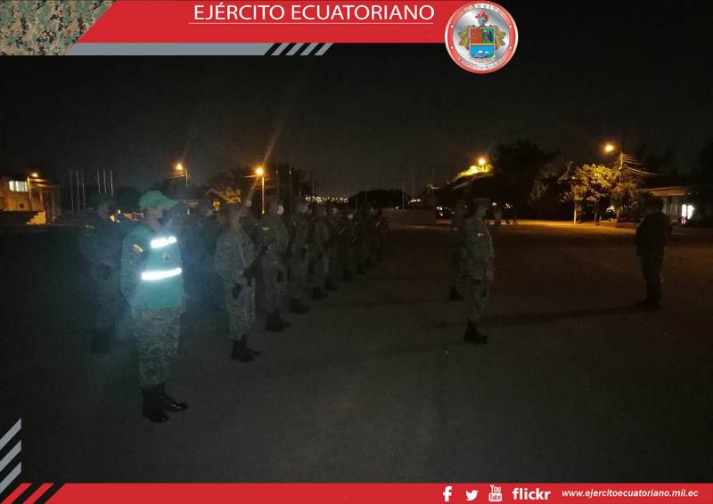 Personal del B.I.Mot 15 Guayaquil realizaron instrucción nocturna