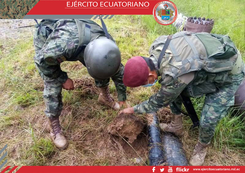 Personal del Ejército encontró una perforación en tubería que transporta hidrocarburos