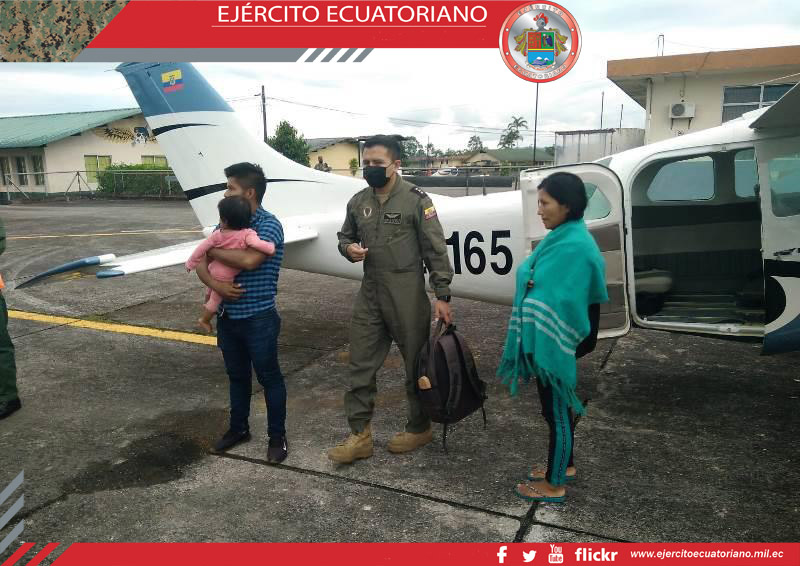 Aviación del Ejército realiza evacuación aeromédica en Pastaza