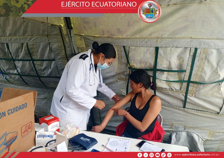 Ejército Ecuatoriano desarrolló jornada médica gratuita en el cantón Sigchos