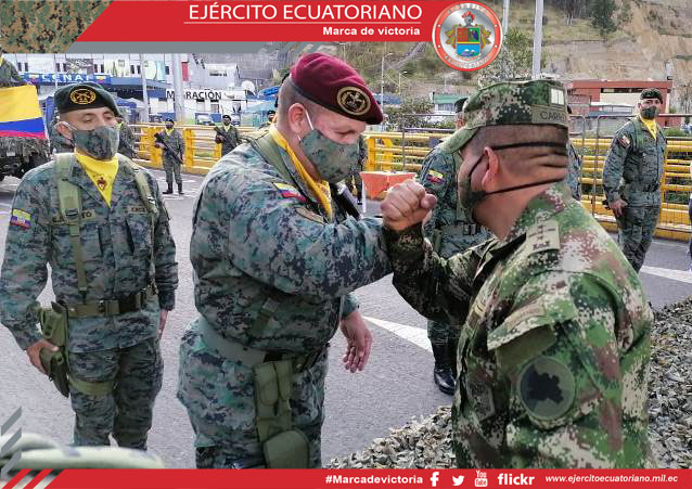 Brigada Andes coordina acciones de seguridad con representantes del Ejército de Colombia en la frontera norte