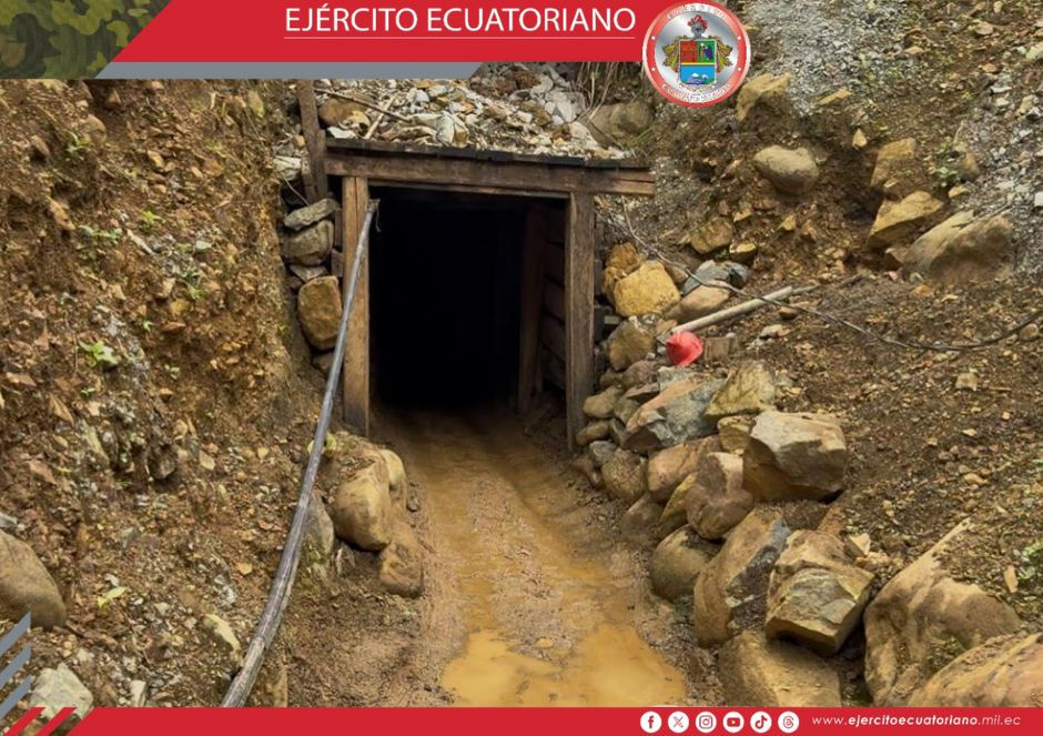 Ejército Ecuatoriano detecta minería ilegal en las provincias de Chimborazo y Bolívar