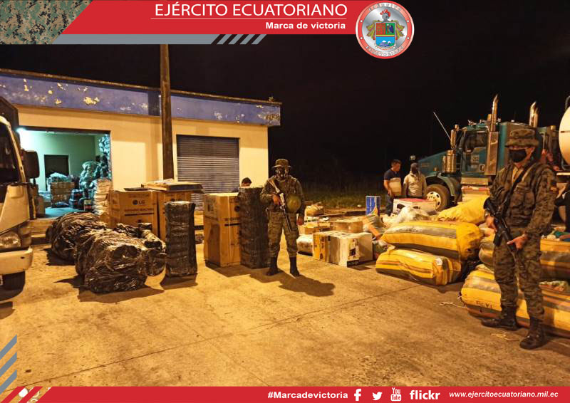 Artículos de contrabando fueron incautados en Sucumbíos
