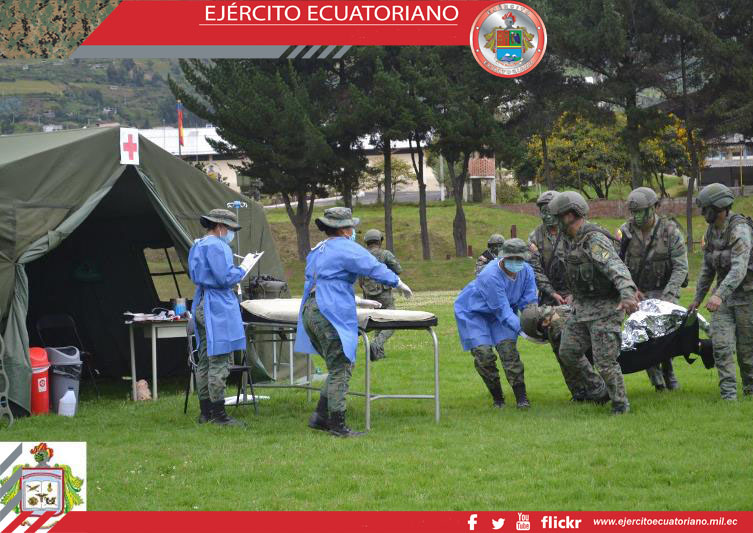 Alumnos de la E.S.E.E. realiza demostración de asistencia médica en combate