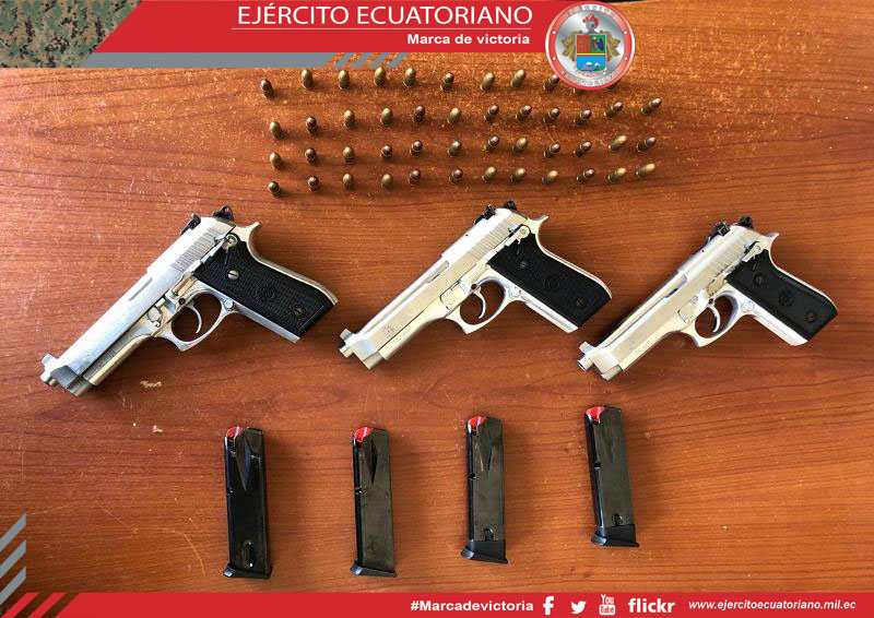 Incautan armamento en Santo Domingo
