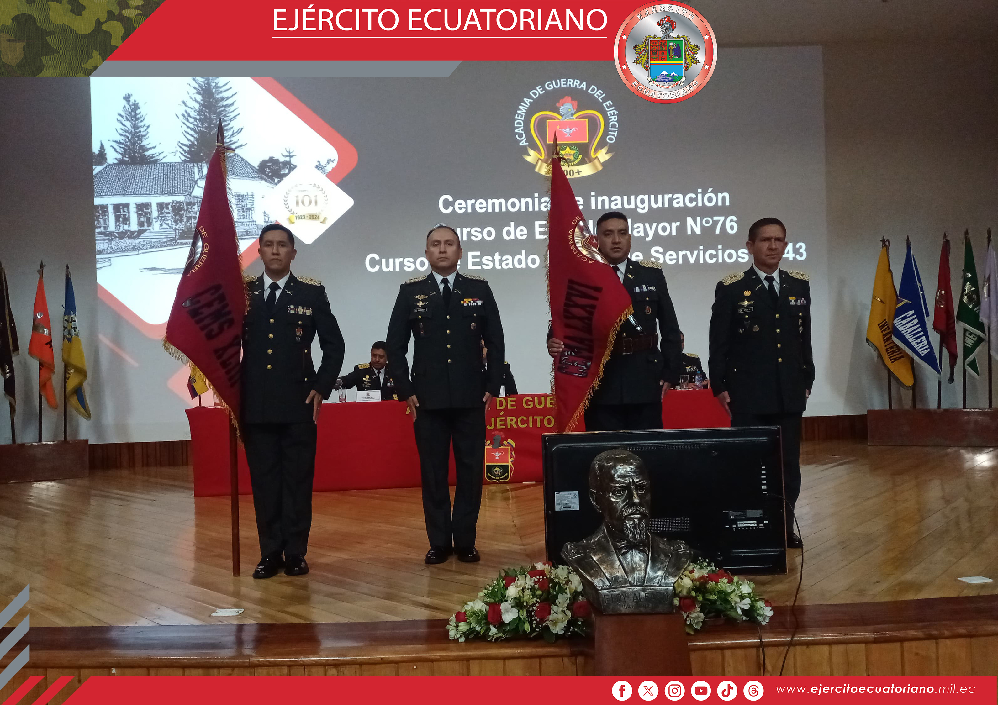 Inauguración del Curso de Estado Mayor de Arma N.º 76 y Servicios N.° 43