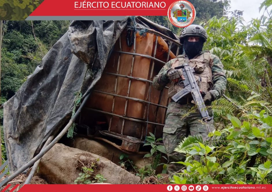 Duro golpe a la minería ilegal en Tiwintza