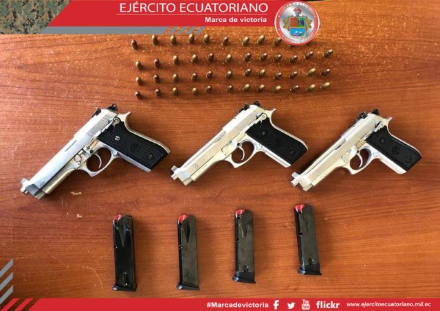 Incautan armamento en Santo Domingo
