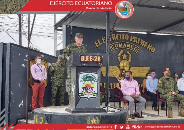 Fuerzas Armadas agradecen apoyo de autoridades y a la empresa privada de Santo Domingo y Quevedo