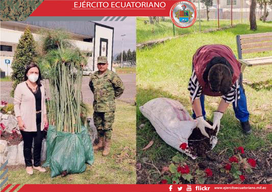 Colegio Militar de Cuenca inicia proyecto de reforestación en centro educativo