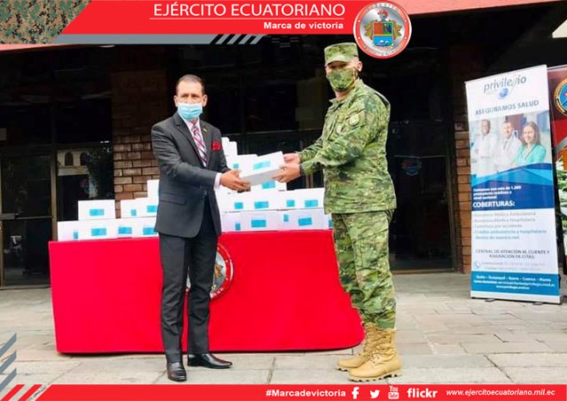 Las Fuerzas Armadas reciben donaciones de pruebas rápidas