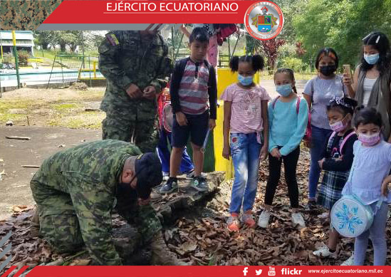 Niños de la provincia de Orellana visitaron la Brigada Napo