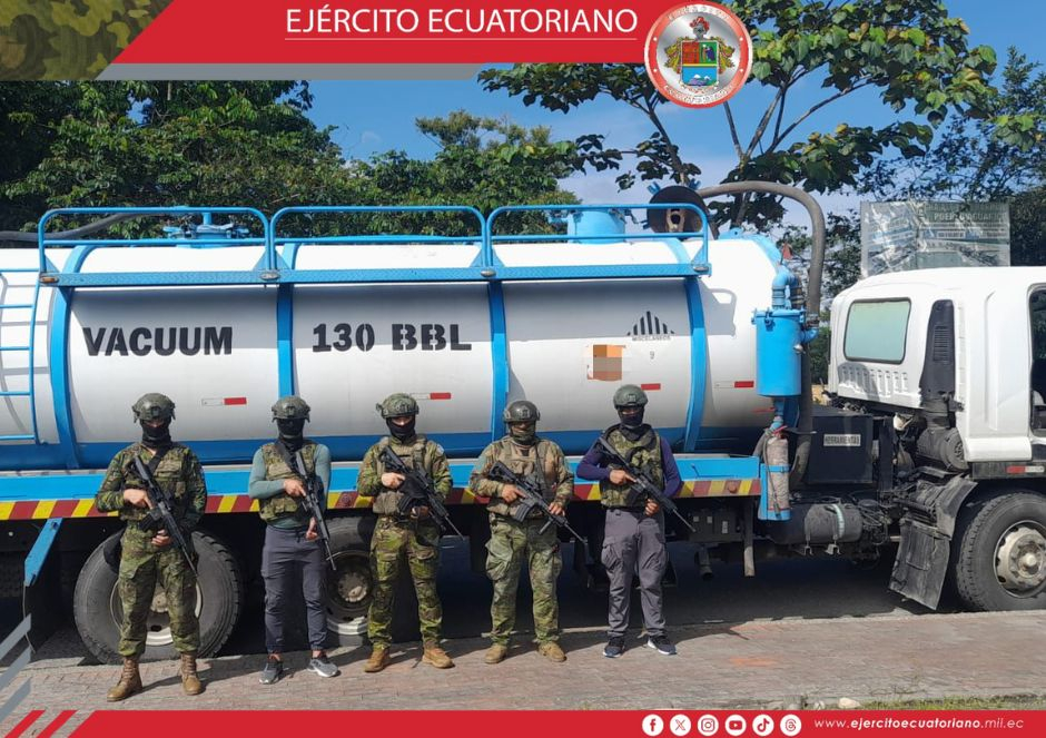 Se decomisan 5500 galones de combustible en Lago Agrio