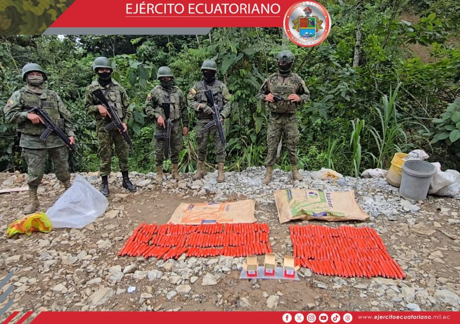 Explosivos que estaban por usarse para minería ilegal en Chillanes fueron decomisados
