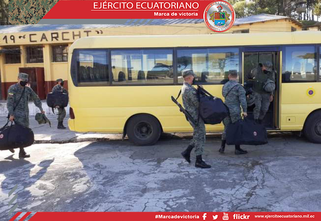 Se cumplió relevo de personal que realiza operaciones militares la frontera sur