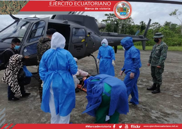 Se realiza evacuación aeromédica desde Tiputini