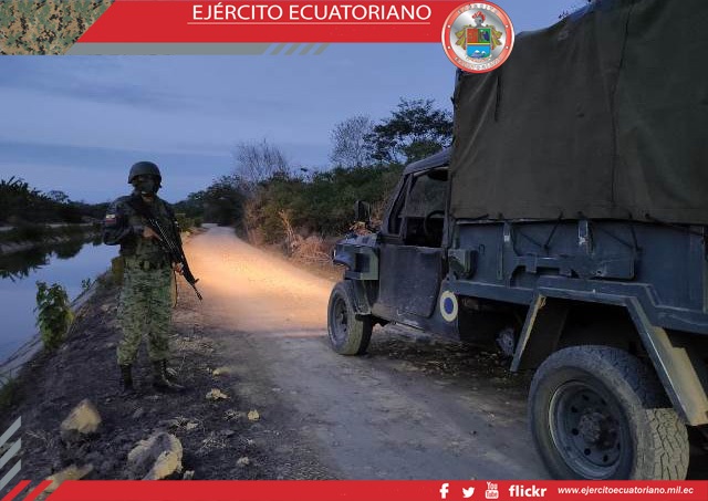 Soldados en la frontera sur realizan permanente control del Límite Político Internacional