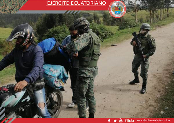 Control permanente se realiza en la frontera entre Colombia y Ecuador