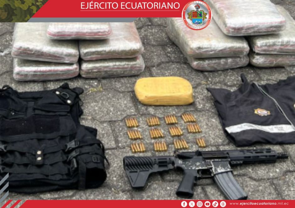 Ejército Ecuatoriano desmantela una red de narcotráfico en Quevedo