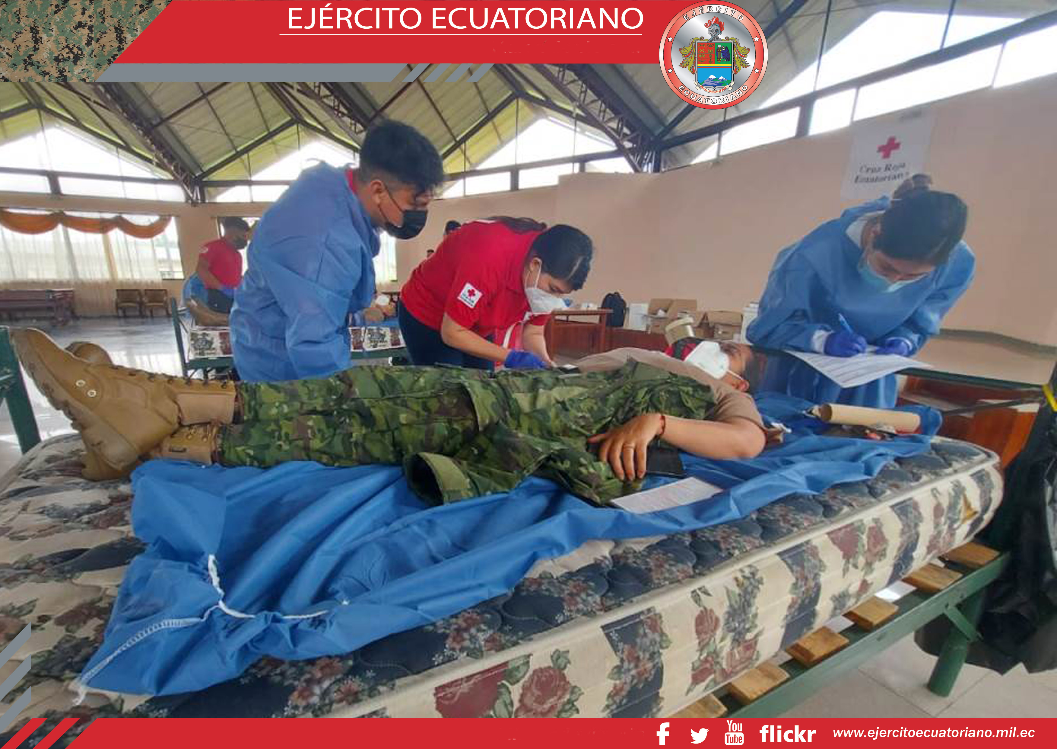 Efectivos de la Brigada Pastaza apoyan en campaña de donación de sangre