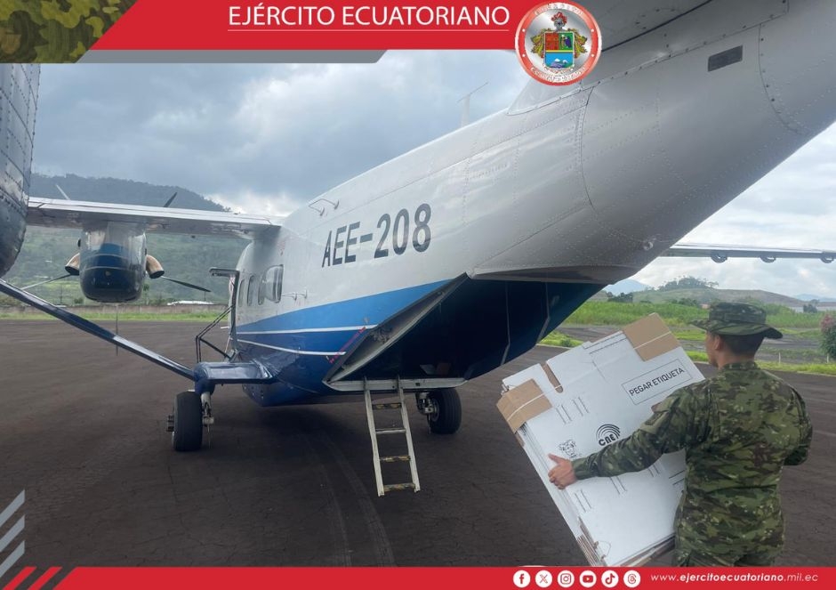 Ejército Ecuatoriano facilita acceso electoral en zonas remotas de Pastaza y Morona Santiago