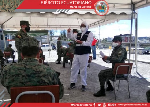 Donaciones para precautelar la salud de los miembros de las Fuerzas Armadas y de los ecuatorianos