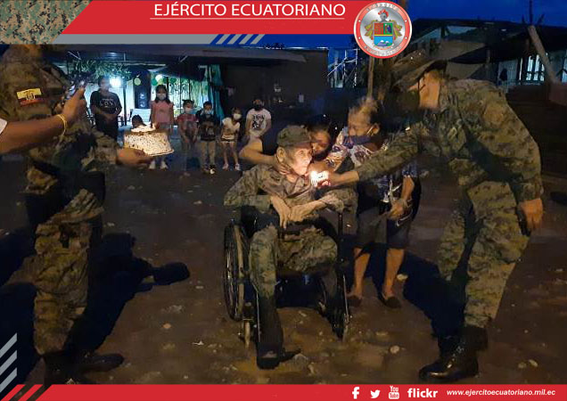 Sargento en servicio pasivo conmemora 100 años de vida