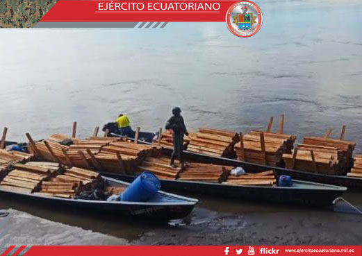 Se decomisa madera sin documentación legal en Pastaza