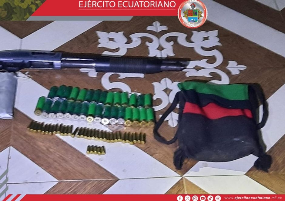 En el cantón Quevedo decomisaron armas y dinero