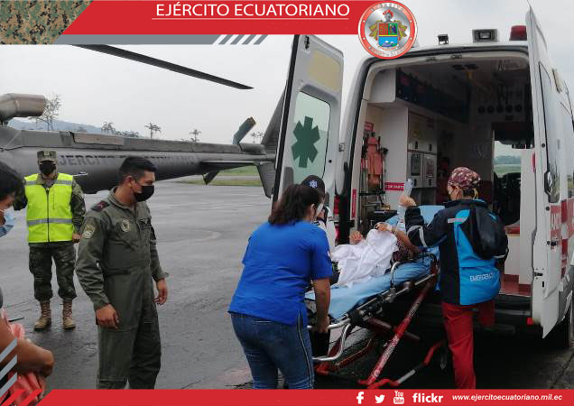 Aviación del Ejército realizó evacuación aeromédica en Pastaza