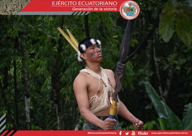 El guerrero waorani y su presencia en las filas del Ejército Ecuatoriano