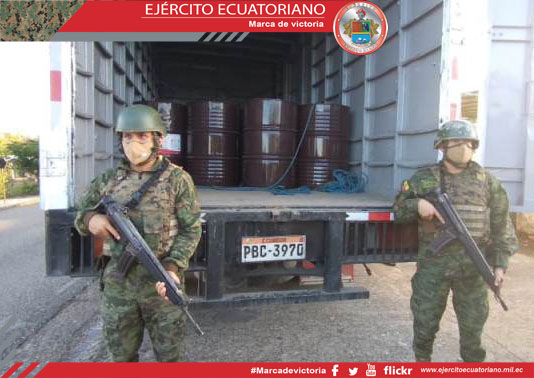 Militares decomisan sustancias químicas en Sansahuari