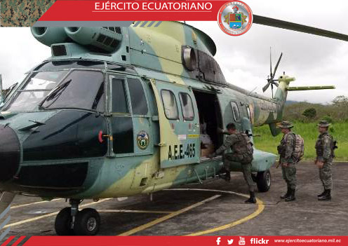 Aviación del Ejército transportó al personal a los destacamentos en Morona Santiago
