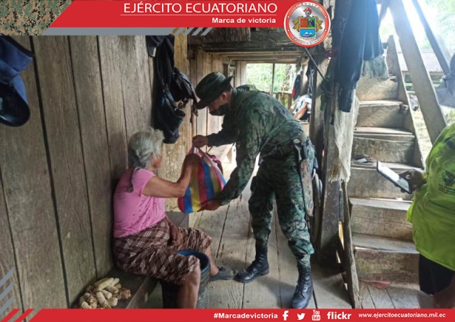 La ayuda humanitaria llega de la mano de las Fuerzas Armadas