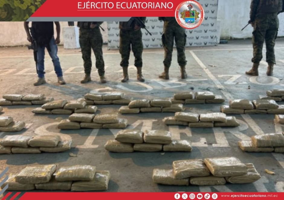 Se incauta 150 bloques de marihuana en la provincia verde