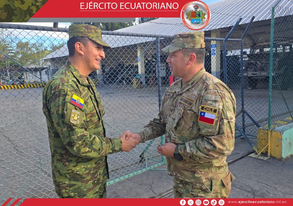 Brigada de Caballería Blindada fortalece vínculos de cooperación con delegación militar de Chile 