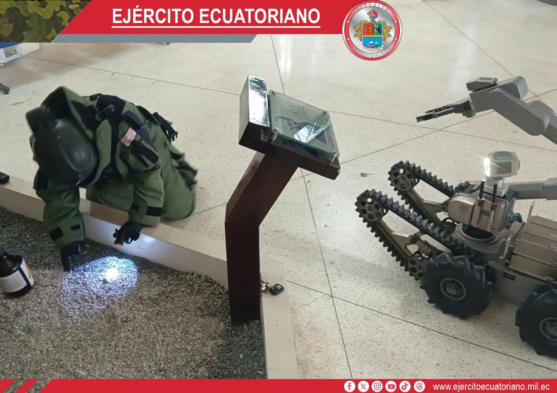 Equipo EOD del Ejército participa en ejercicio frente a amenazas biológicas y toxínicas