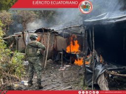 Ejército Ecuatoriano ejecuta operación que genera pérdidas de mas de USD 1 millón a organizaciones criminales